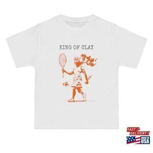 King Of Clay Tennis Champion Nadal Inspired Sports Fan T-Shirt